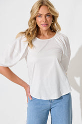 White Cotton Beckett Blouse